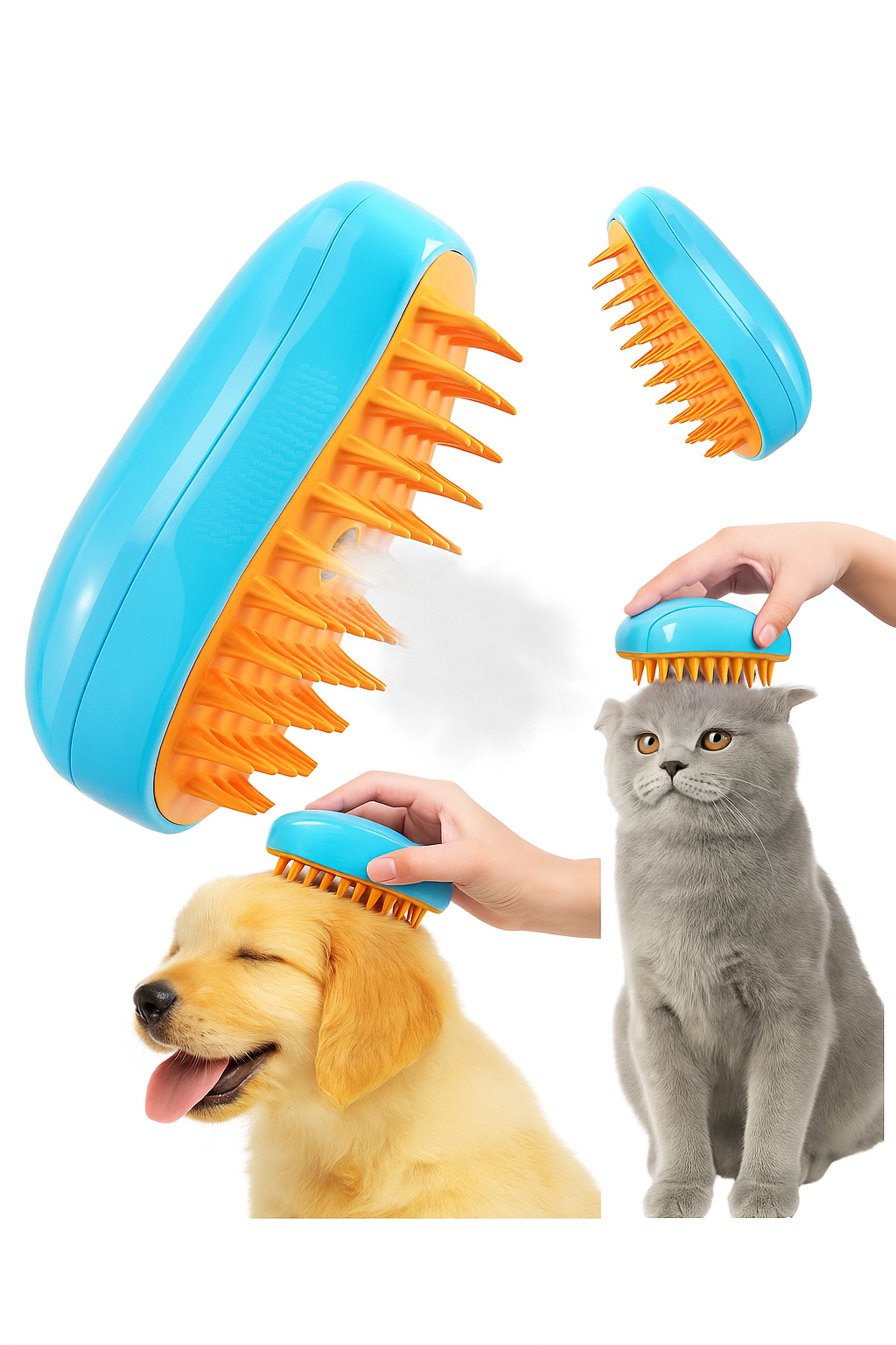 VapoPet Spa - Cepillo Vaporizador - Experiencia de Spa para tu Mascota